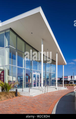 New Zealand, North Island, Palmerston North, New Zealand Rugby Museum, exterior Stock Photo