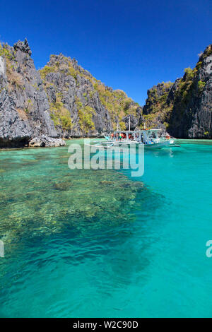 Philippines, Palawan, El Nido, Miniloc Island, Big Lagoon Stock Photo