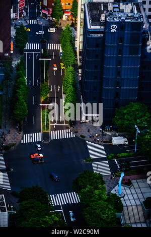 Tokyo, Japan - May 10, 2019: Beautiful Tokyo cityscape, viewing from Observation Deck of Tokyo Metropolitan Government Building. Stock Photo