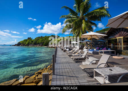 Le Domaine de l'Orangeraie hotel, La Digue, Seychelles Stock Photo