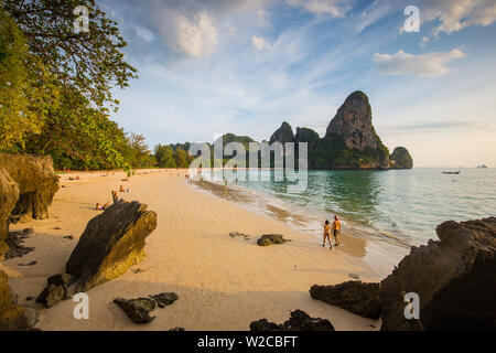 West Railay beach, Railay Peninsula, Krabi Province, Thailand Stock Photo