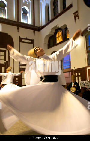 Whirling Dervishes, Istanbul, Turkey Stock Photo