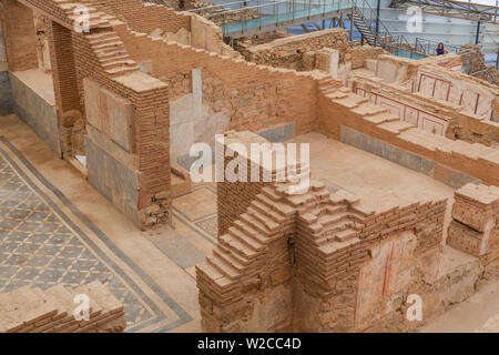 terrace houses, Ruins of ancient Ephesus, Selcuk, Izmir Province, Turkey Stock Photo