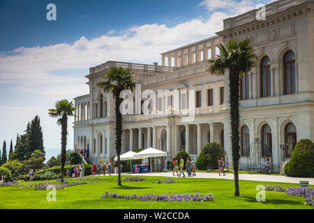 Ukraine, Crimea, Livadia Palace, location of the Yalta conference in 1945talks took place with Stalin from USSR, Roosevelt from USA and Churchill from Great Britain Stock Photo
