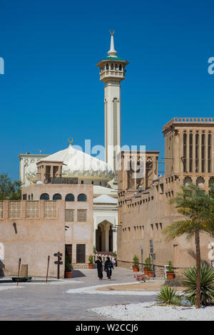 Bastakia Quarter, Bur Dubai, Dubai Creek, Dubai, United Arab Emirates Stock Photo