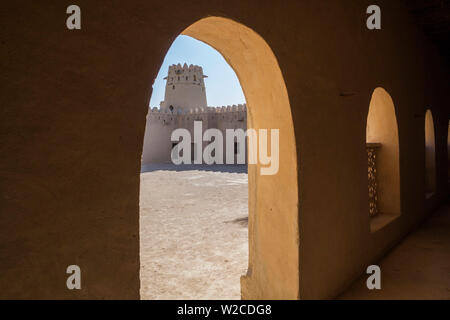 UAE, Al Ain, Al Jahili Fort, built in 1890, interior Stock Photo