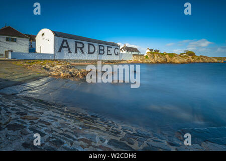 UK, Scotland, Argyll and Bute, Islay, Ardbeg Whisky Distillery Stock Photo