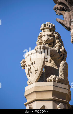 United Kingdom, Northern Ireland, Belfast, Albert Memorial Clock Stock Photo