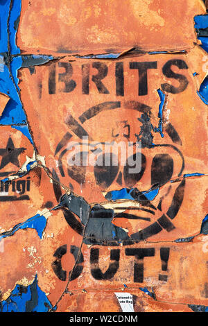 United Kingdom, Northern Ireland, Belfast, Falls Road,  International Wall political mural Stock Photo