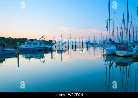 UK, England, Dorset, Lymington, The Quay on Lymington River Stock Photo