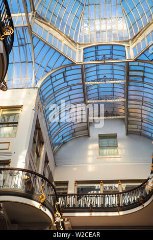United Kingdom, England, Greater Manchester, Manchester, Deansgate, Barton Arcade, a Victorian structure of iron and glass built in 1871 Stock Photo