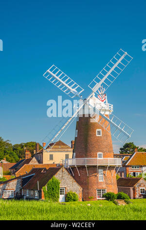 UK, England, Norfolk, North Norfolk, Cley-next-the-Sea, Cley Windmill Stock Photo