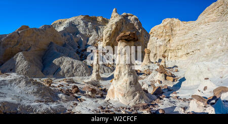 USA, Utah, Grand Staircase Escalante National Monument, The Toadstools Stock Photo