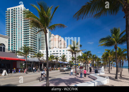 USA, Florida, Fort Lauderdale, Fort Lauderdale Beach, high rise buildings Stock Photo