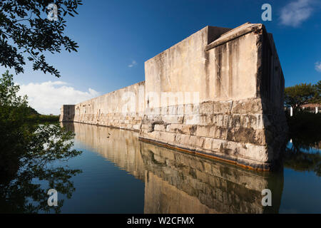 USA, Florida, Florida Keys, Key West, Fort Zachary Taylor Historic State Park, outer walls of Fort Taylor Stock Photo