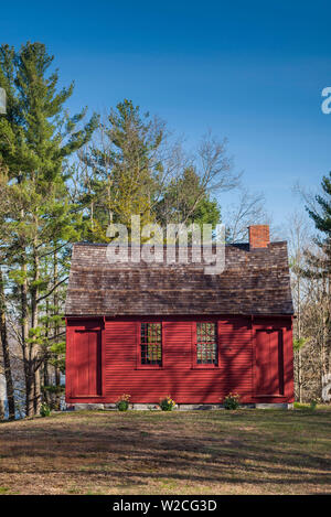 USA, Connecticut, East Haddam, Nathan Hale Schoolhouse, school where American Revolutionary War hero Nathan Hale was a teacher Stock Photo