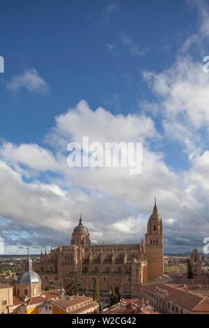 Old and New Cathedral, Salamanca, Castile-Leon, Spain Stock Photo