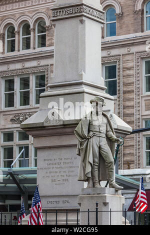 USA, Pennsylvania, Pennsylvania Dutch Country, Lancaster, US Civil War Memorial Stock Photo