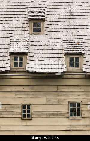 USA, Pennsylvania, Ephrata, Ephrata Cloister, buildings of the 1732 Lutheran Pietist Sect Stock Photo