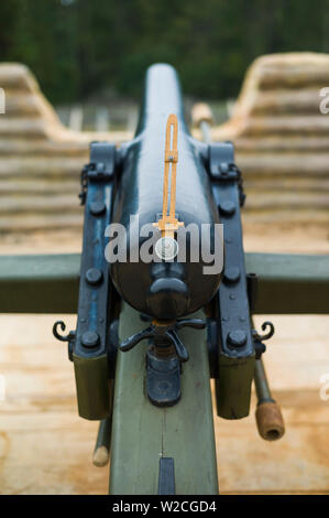 USA, Virginia, Petersburg, Pamplin Historical Park and Museum of the Civil War Soldier, Civil War-era cannon Stock Photo