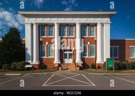 USA, Georgia, Plains, Jimmy Carter National Historic Site, former Plains High School, once attended by future President Jimmy Carter Stock Photo