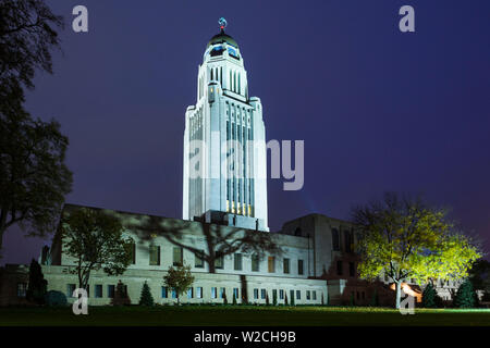 USA, Nebraska, Lincoln, Nebraska State Capitol Stock Photo