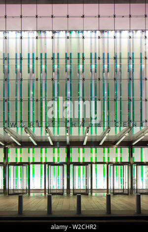 Entrance to the One World Trade Center, Lower Manhattan, New York City, New York, USA Stock Photo