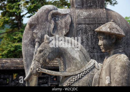 Vietnam, Danang, Hue, Emperor Khai Dinh Tomb Stock Photo