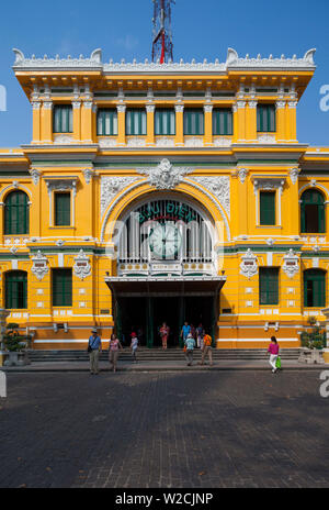 Vietnam, Ho Chi Minh City, Central Post Office, exterior Stock Photo