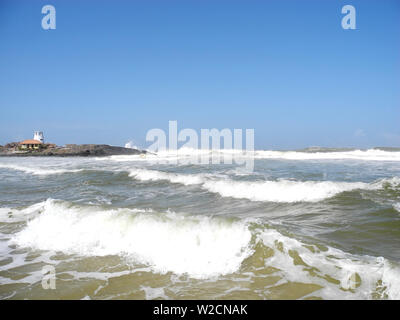 Kovalam Bay in the Arabian Sea, Indian Ocean, Kerala, Trivandrum district Stock Photo