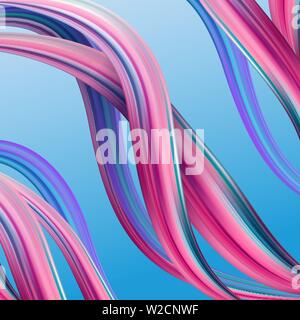 Modern colorful flow poster. Wave Liquid shape in blue color background. Art design for your design project. Vector illustration EPS10 Stock Vector