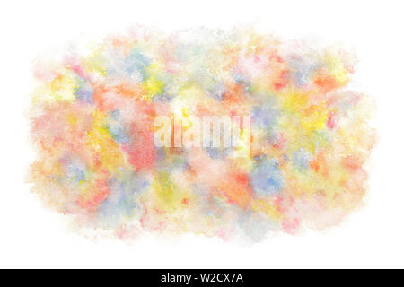 Multi colored paint abstract or natural vintage watercolor texture background Stock Photo