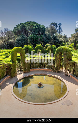 Labyrinth Park of Horta garden, Barcelona, Catalonia, Spain Stock Photo