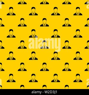 Man in business suit pattern vector Stock Vector