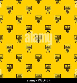 Flipchart with marketing data pattern vector Stock Vector