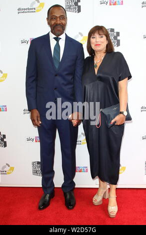 Sir Lenny Henry and Lisa Makin attend a South Bank Sky Arts Awards at the Savoy, strand in London. Stock Photo