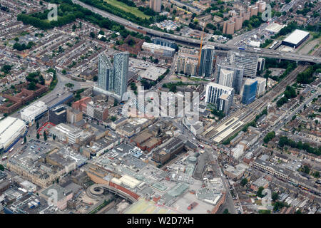 A high level view of Barking, East London, UK Stock Photo - Alamy