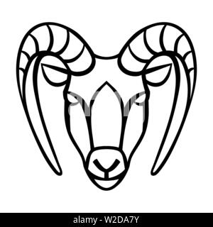 Capricorn zodiac sign, golden horoscope symbol. Stock Vector