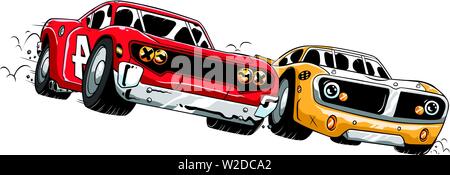 Car Racing Competition Stock Vector