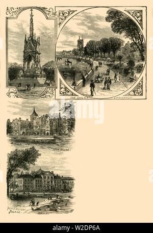 'London. The Western Suburbs', c1876. Creator: Unknown. Stock Photo