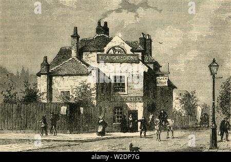 'The 'Black Lion', Church Street, Chelsea, in 1820', (c1876). Creator: Unknown. Stock Photo