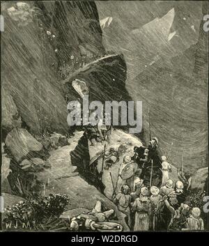 'The Carthaginians Crossing The Alps', 1890.   Creator: Unknown. Stock Photo