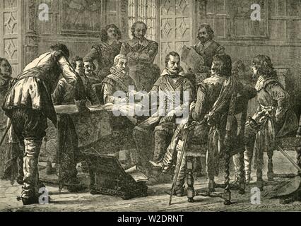 'Wallenstein and Tilly Holding a Council of War, 1626', (1890). Creator: Unknown. Stock Photo