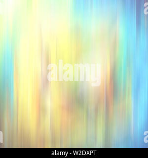 Shades of blue, cyan and yellow in an abstract motion effect blurred background. Blurry abstract design. Pattern can be used as a background or for ca Stock Photo