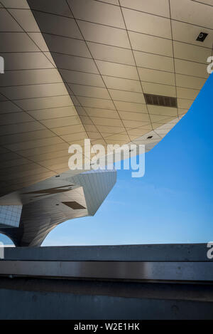 Confluence Museum, a science centre and anthropology museum which opened in 2014, Lyon, France Stock Photo