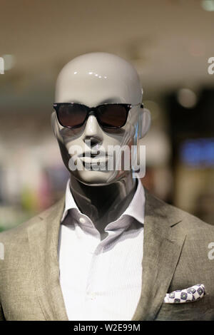 Mannequin for displaying clothes at exhibitions and in trade. Stock Photo