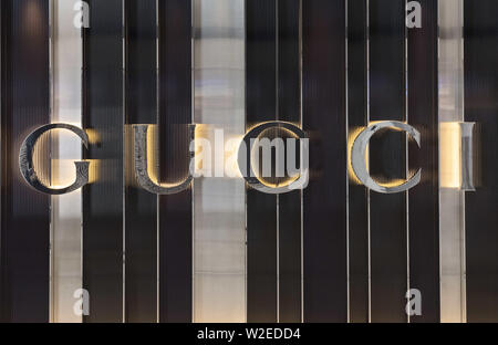 Hong Kong, China. 3rd May, 2021. IItalian luxury fashion brand Gucci pop-up  store seen at a shopping mall in Hong Kong. Credit: Budrul Chukrut/SOPA  Images/ZUMA Wire/Alamy Live News Stock Photo - Alamy