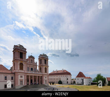 Furth bei Göttweig: Göttweig Abbey, Abbey Church and Cloister in Mostviertel, Niederösterreich, Lower Austria, Austria Stock Photo