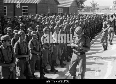 Ejército, servicio militar. Pasando revista. Campamento Sant Climent ...