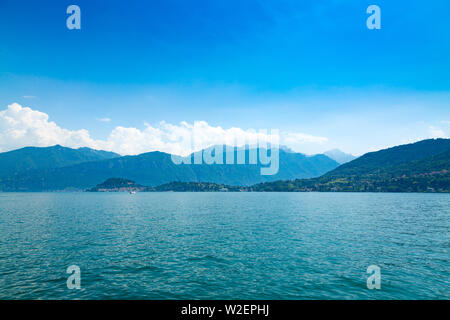Beautiful Lake Como and Alp Monutains in Lombardy, Italy Stock Photo